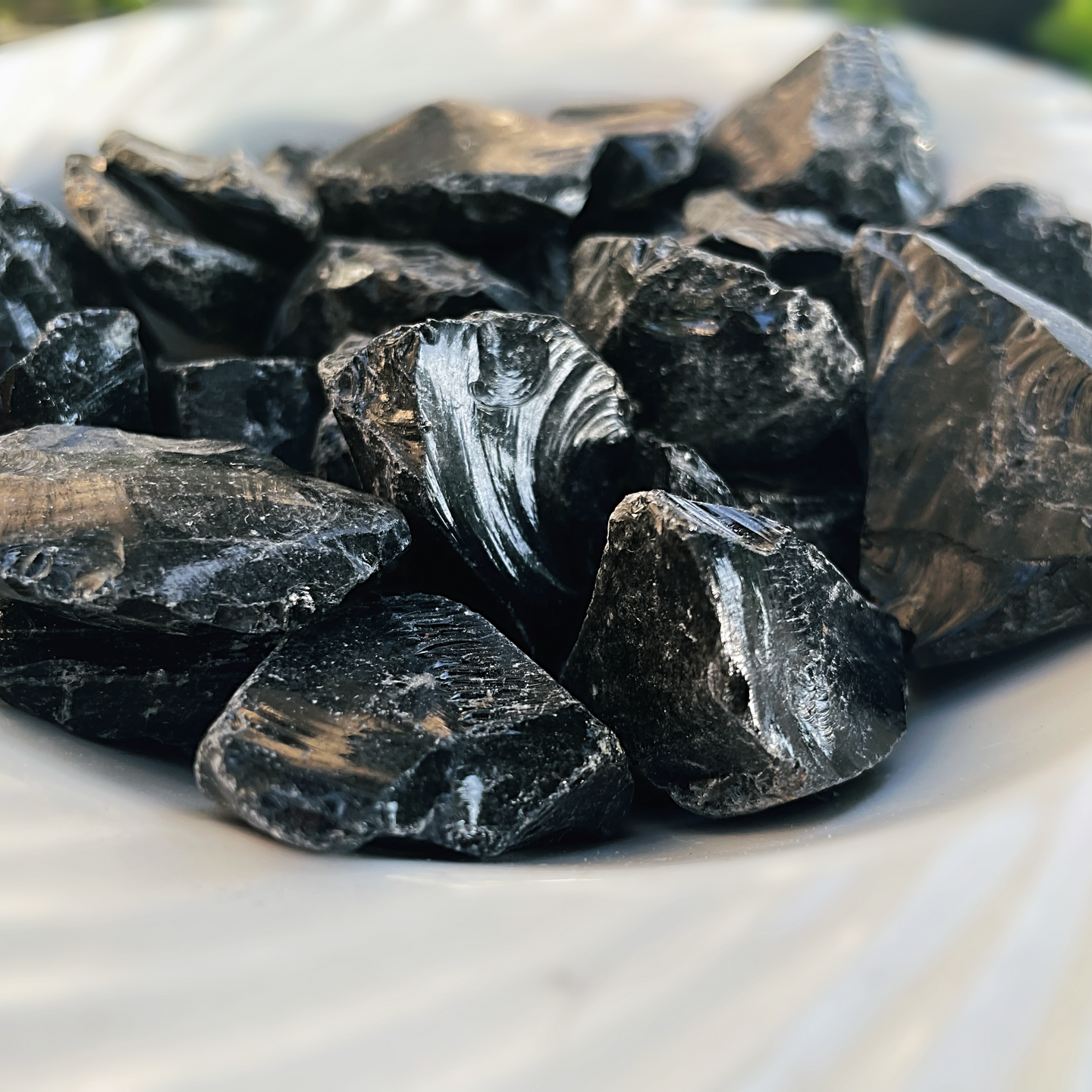 Black Obsidian Raw Pieces