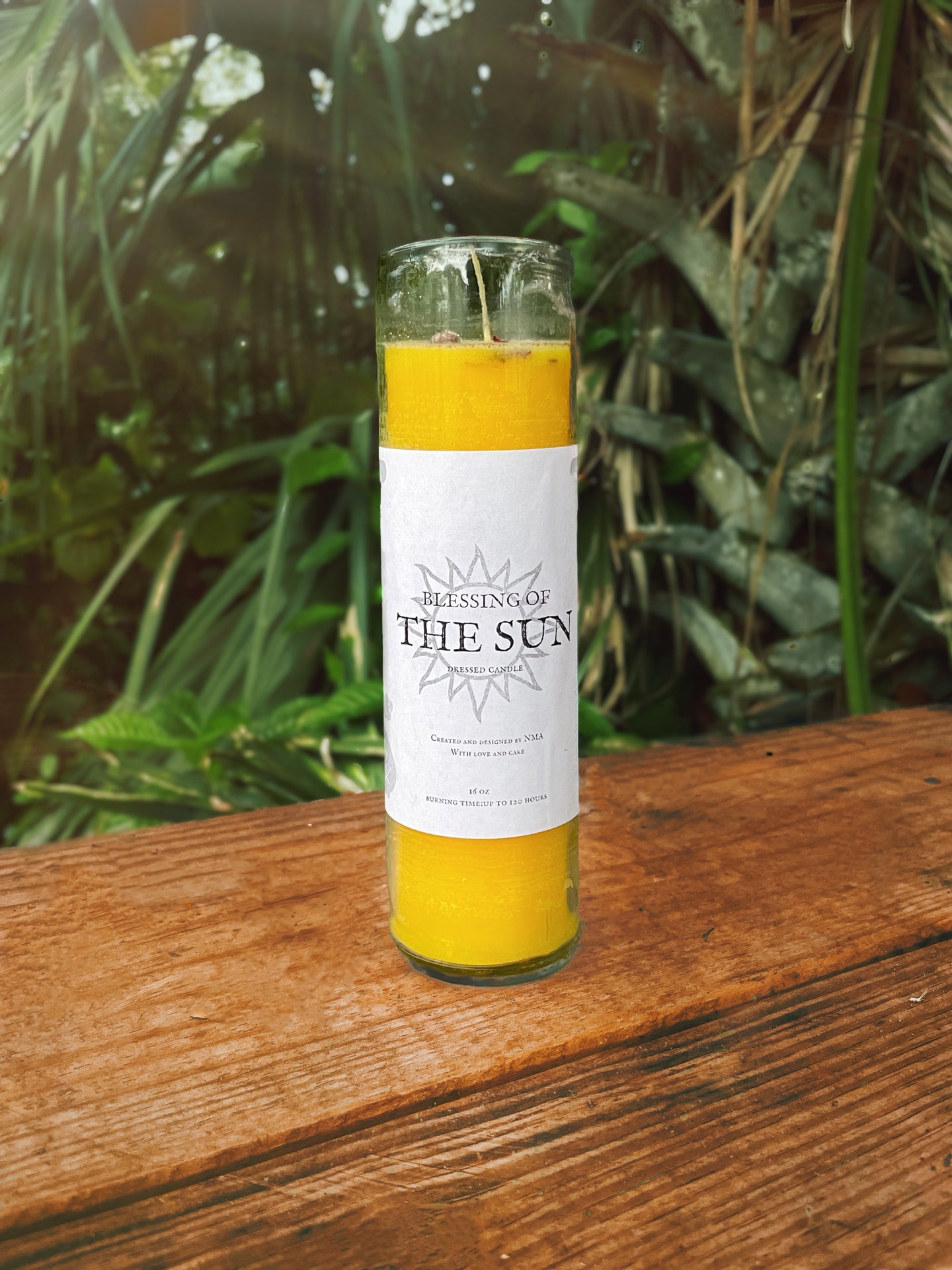 Yellow 'Blessing of the Sun' 7 Day Candle