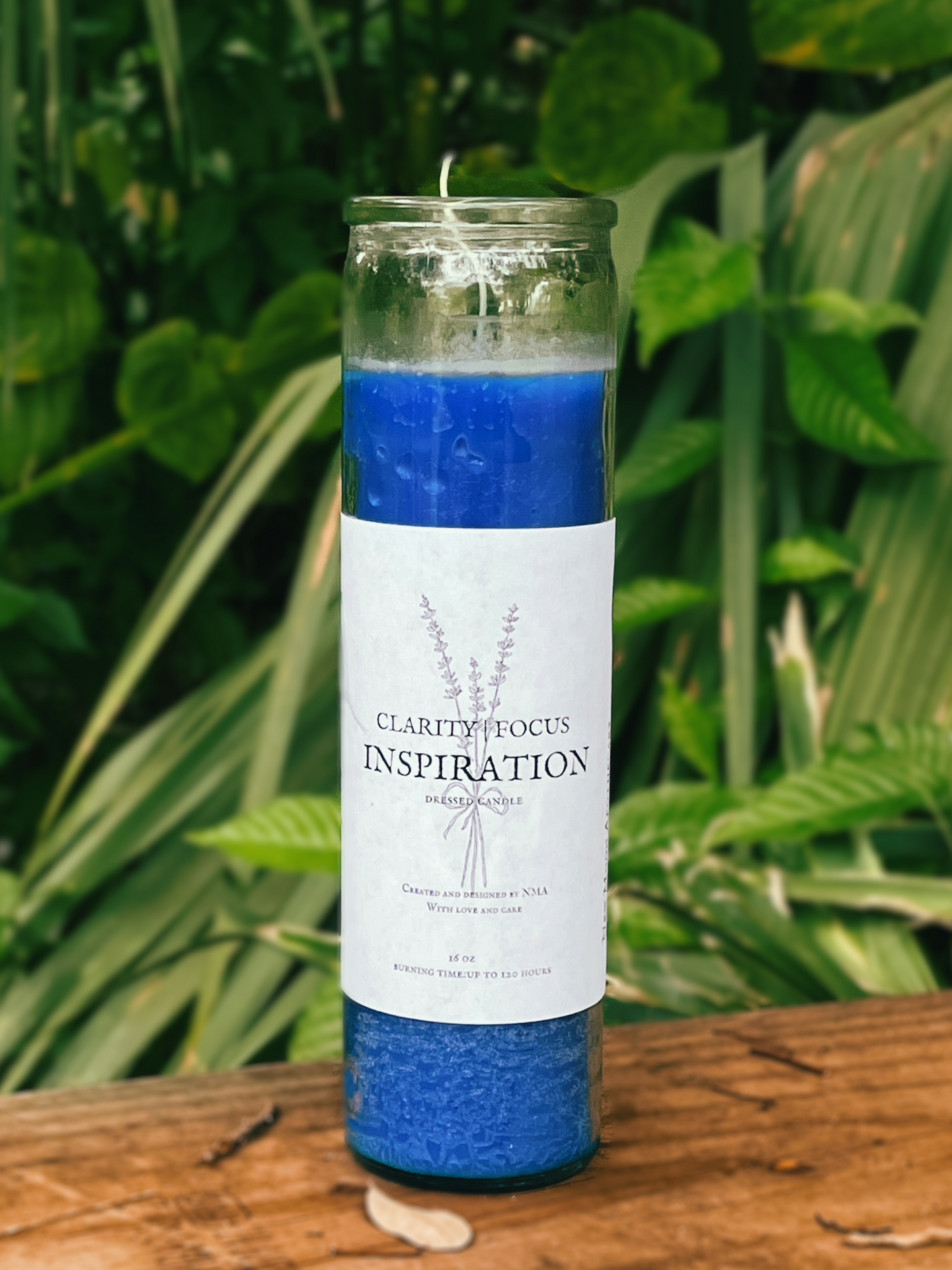 Blue 'Inspiration' 7 Day Candle