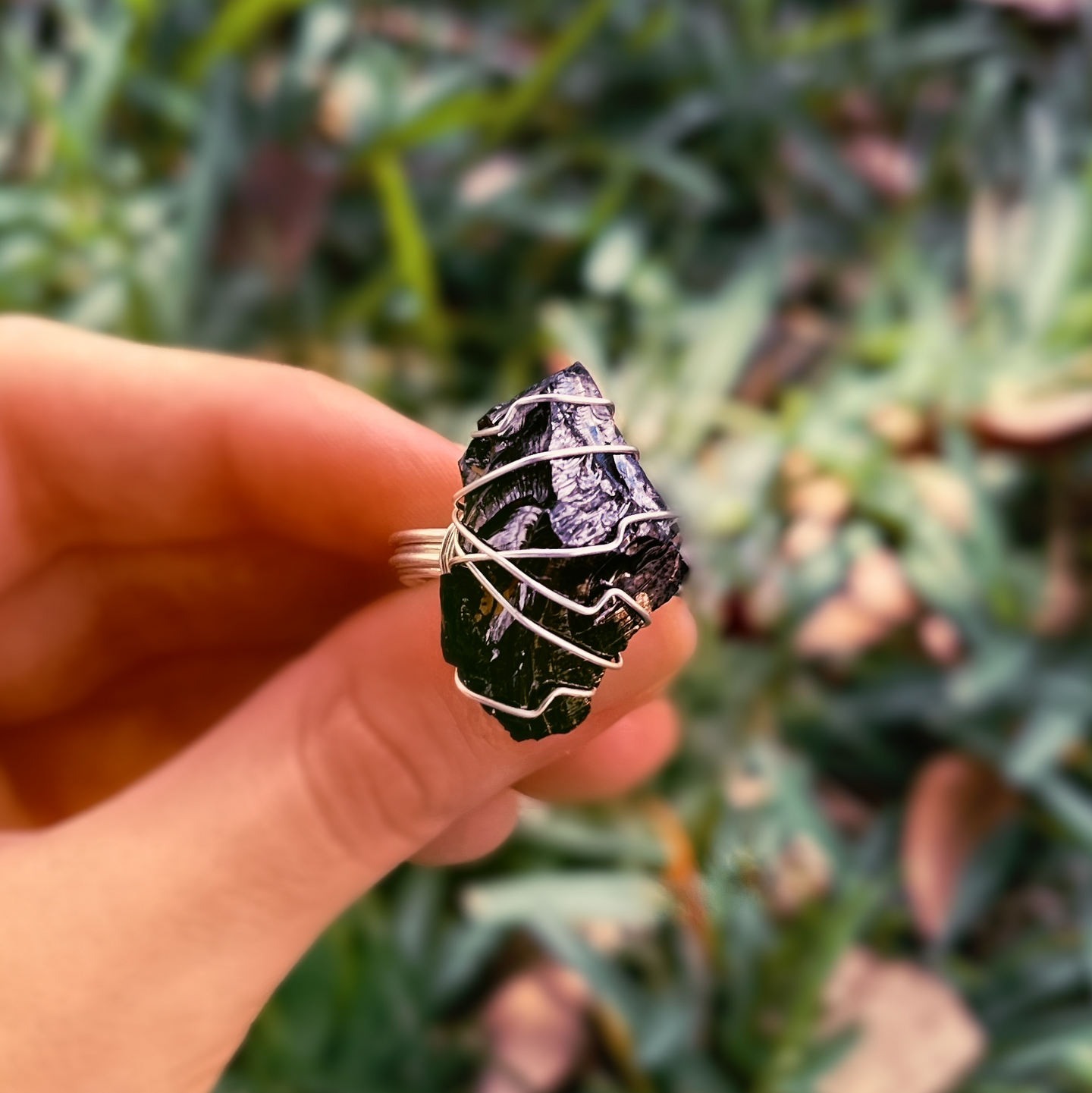 Shungite & Sterling Silver | Size 11